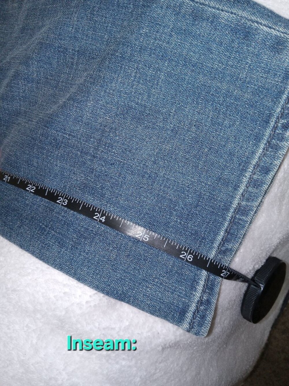 Chico's So Slimming Girlfriend Slim Leg Ankle Jeans Embroidered Patchwork Sz 10 - Picture 12 of 13